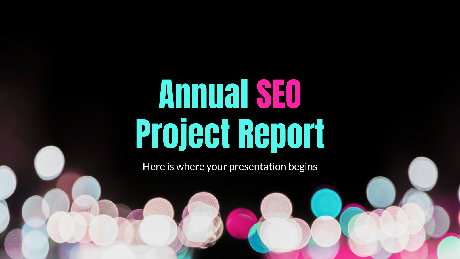 年度搜索引擎优化项目报告PowerPoint模板